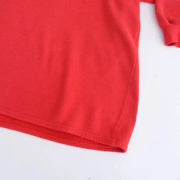 Vintage Route 66 Clothing Co Embroidered Get Your Kicks  Red Mockneck Sweater M - Picture 6 of 11